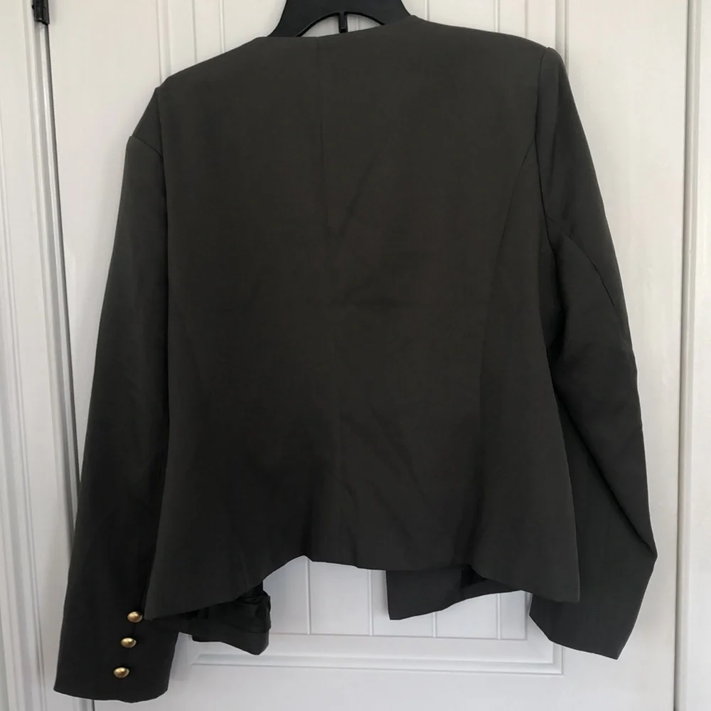 NWT stylish blazer green from NY n Co Soho size XXL - Picture 6 of 7